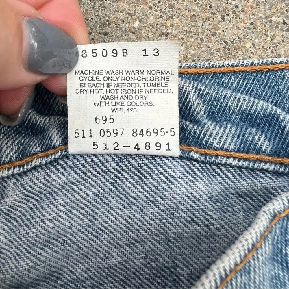 Vintage 90s Levi’s 512 slim fit tapered leg jeans 29x32 - Picture 8 of 10